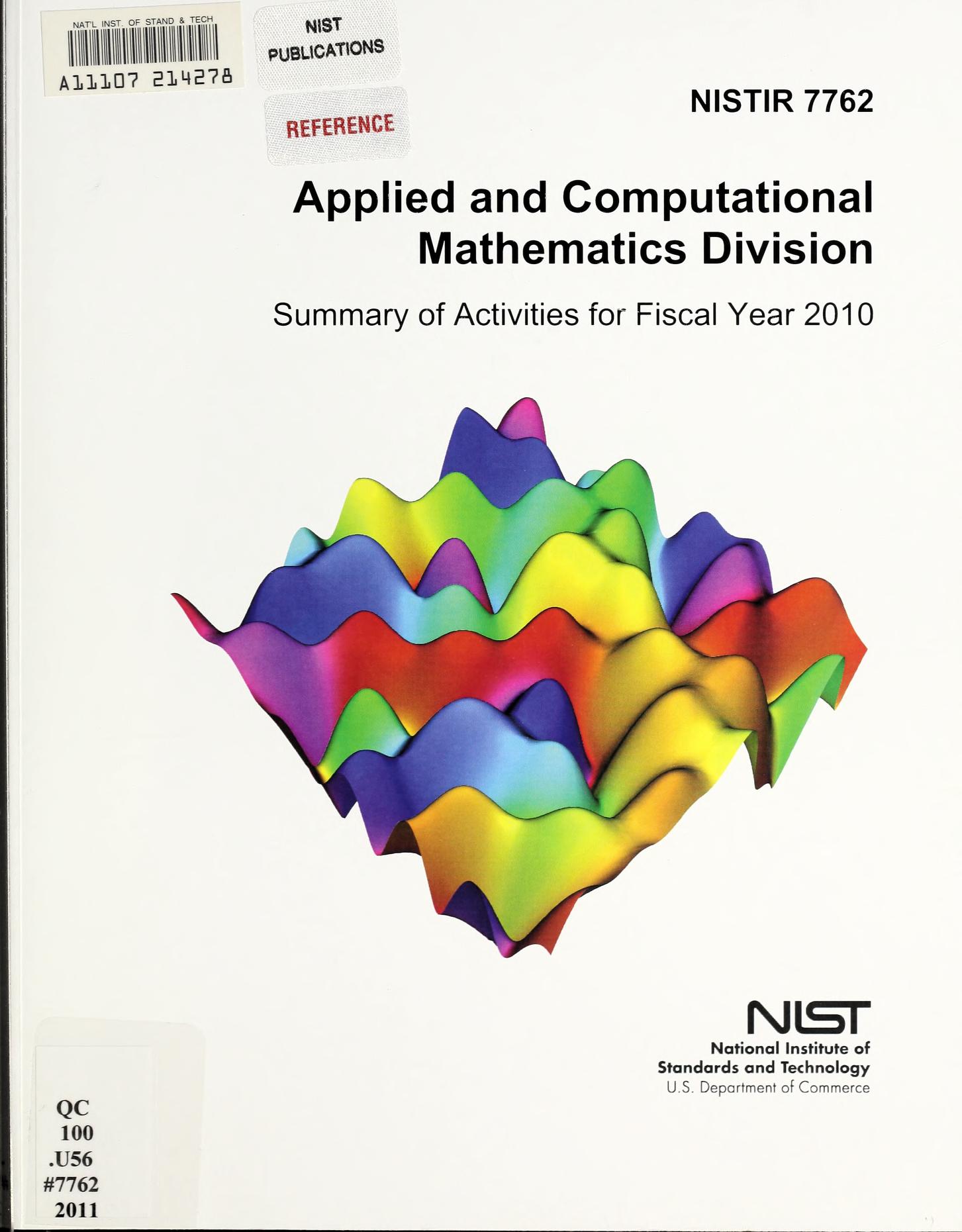 Applied and computational mathematics division: summary of 